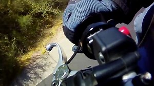 Homemade Motorcycle Throttle Lock in detail