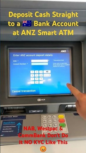 Deposit Cash Straight into a 🇦🇺 ANZ Smart ATM #noKYC #bitcoin #bisq #retoswap #crypto #bsb