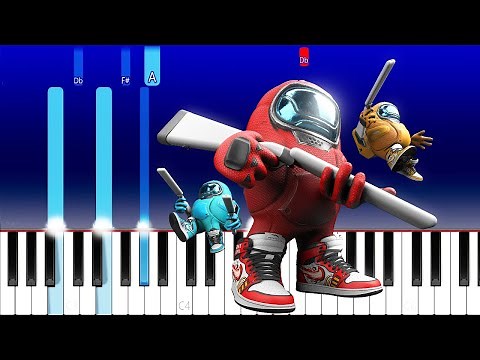 Among us Drip Theme (Piano Tutorial)