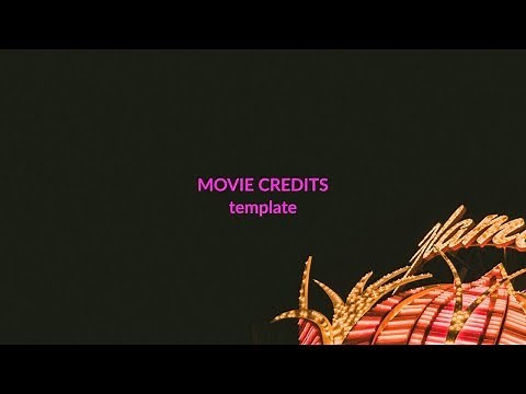 Movie Credits Template