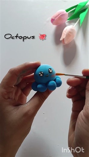 clay octopus tutorial ✨🐙#craft #diy 🍁