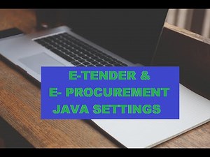 11. java settings For Eprocurement Portal tender rajasthan #eprocurement #java @rahiskhanofficial
