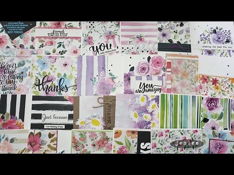 Minimal Supply Cardmaking | 24 Cards 1 Paper Pad