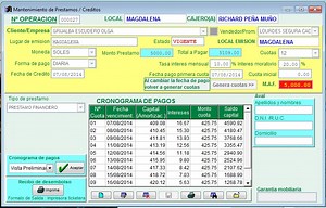 Sistema De Prestamos Y Creditos En Excel