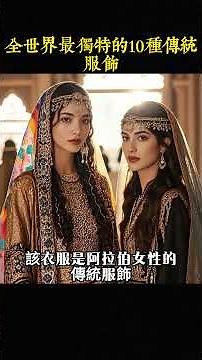 全世界最獨特的10種傳統服飾，看看你們國家榜上有名嗎，一塊五米長的布竟能當衣服穿 #世界之最