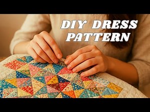 How to make a dress pattern using fabric scraps/DIY Dress Pattern with Fabric Scraps