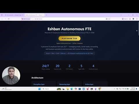PIAIC209715 - Eshban Bahadur - Hackathon 0 - Autonomous FTE (Platinum Tier) - Personal AI Employee