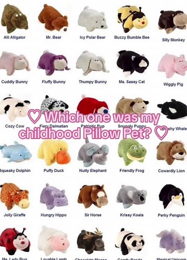 Top Pillow Pets from the 2000s: Childhood Favorites Revealed!