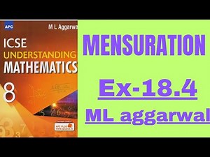 mensuration.class 8.ex-18.4.ml aggarwal.