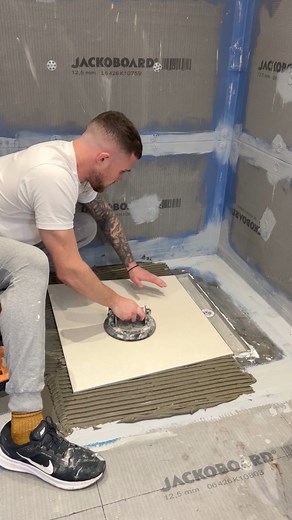 236K views · 1.2K reactions | Tiling a Wet-room Bathroom | Jackthetileruk | Facebook