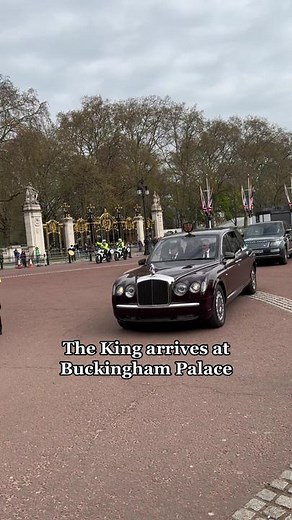 King Charles Arrives at Buckingham Palace