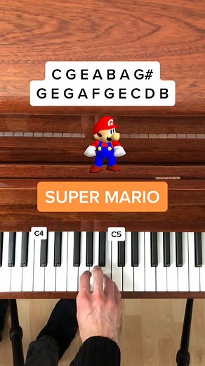 Mario Theme Piano Tutorial