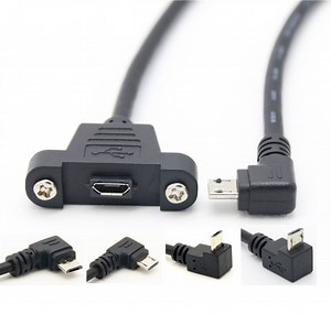 [Hot Item] 90 Degree Angle USB Extension Cable for Micro USB Devices OEM Standard Micro USB Connector with 90 Degree Design