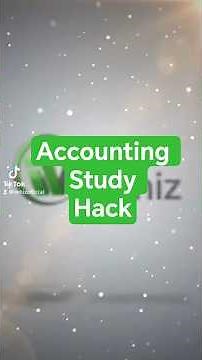 Accounting Study Hack you need -Grade 12 #iwhiz #accounting #grade12