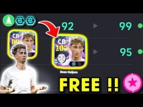 Dean Huijsen level up training guide tutorial in efootball 🎁✅️ #efootball2024 #efootball #pes