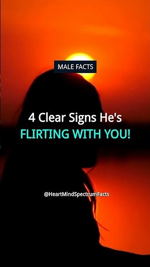 4 Clear Signs He's Flirting With You ! Psychology Boys Facts and Love Facts ❤️ #shorts
