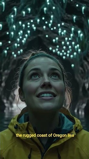 🌌 This Hidden Sea Cave in Oregon Glows Like Magic! 😱 #Shorts