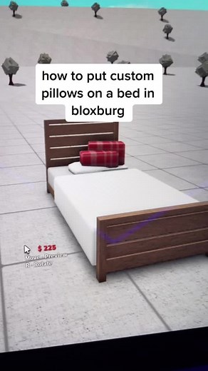 How to Put Custom Pillows on a Bed in Bloxburg