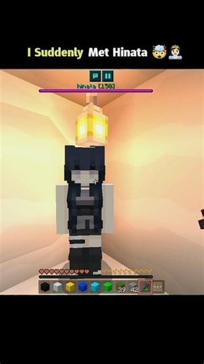 I Found Hinata 👸🏻 in Minecraft 🤯 #shorts"