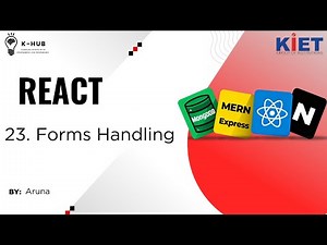 23. FORMS HANDLING IN REACT