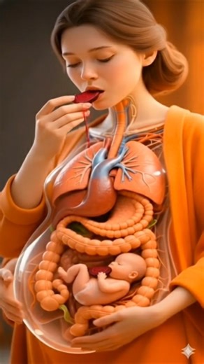 🫜 See How a Pregnant Body Digests Beetroot | Realistic 3D Digestive System Animation #pregnancydiet