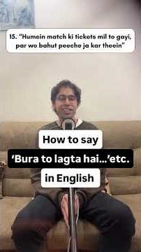 “Bura to lagta hai” in English 😢 | Speak NaturallyStop Saying Feel Bad | Better English Expressions