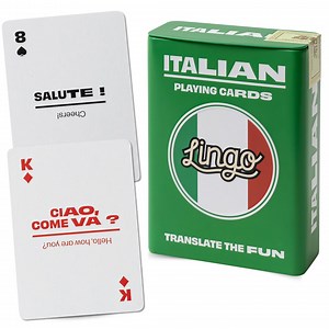 Italian Words & Phrases Playing Cards in Tin Case - Etsy Canada