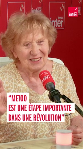 Michelle Perrot : MeToo est "une étape importante dans une révolution. Ce n'est pas une révolution en soi" ➡️ https://l.franceinter.fr/VVd | France Inter