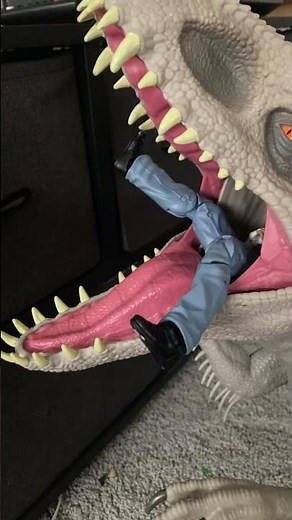 #jurassicworld InDominus Rex eats human