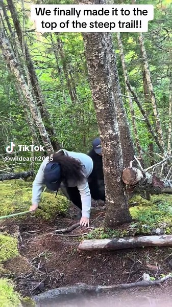 What a steep trail ! Would not of made it without the rope !! #climbing #hiking #wow