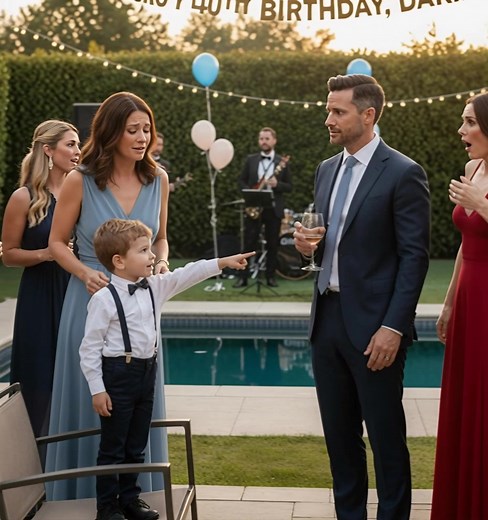 Lors de l'anniversaire de mon mari, notre fils a désigné une femme du doigt et a dit : "Maman, j'ai vu papa l'embrasser." En un instant, tout a basculé. 😱 La soirée était censée être parfaite. Les ballons flottaient doucement au-dessus de la piscine, l'arôme du steak grillé se mêlait à la brise estivale, et des notes de jazz envoûtantes baignaient l'air. C'était le 40e anniversaire de Daniel, un événement que j'avais soigneusement organisé pendant des semaines. Je rêvais d'une soirée sans faute