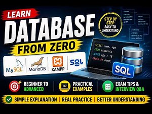 Learn Database from Zero | Complete SQL & MariaDB Tutorial | XAMPP for Beginners