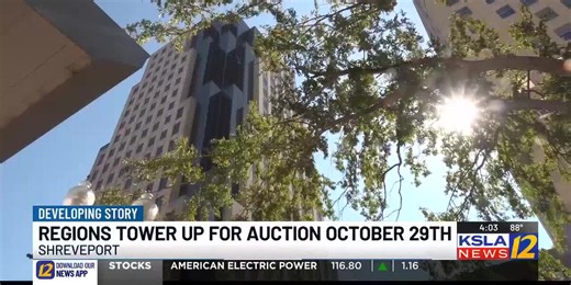 Regions Tower in downtown Shreveport being auctioned off at sheriff's office sale