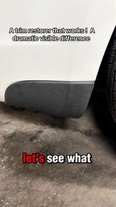 Look at the dramatic change on the faded plastic #trimrestoration #trimrestorer #detailstudioproducts #carcareproducts | Detail Studio