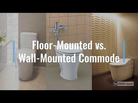 Floor-Mounted Commode vs. Wall-Mounted Commode I Types of Commodes I Advantage and Disadvantage