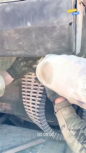 U.S. Army Avenger System Fires .50-Caliber Machine Gun at Al-Tanf Garrison