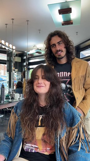 Cut a 70’s shag with me✂️ #fyp #hairtutorial #shagcut #70s #70smusic #70sfashion #70shair #stevienicks #rockstarhaircut