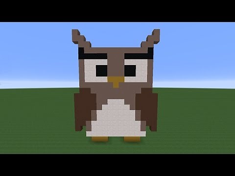 Minecraft TUTORIAL - How to build a CUTE OWL