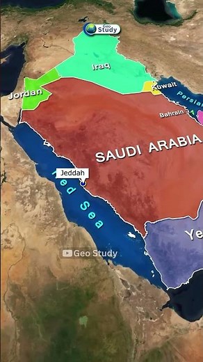 Saudi Arabia Through Map Animation | World Geography #geography #map