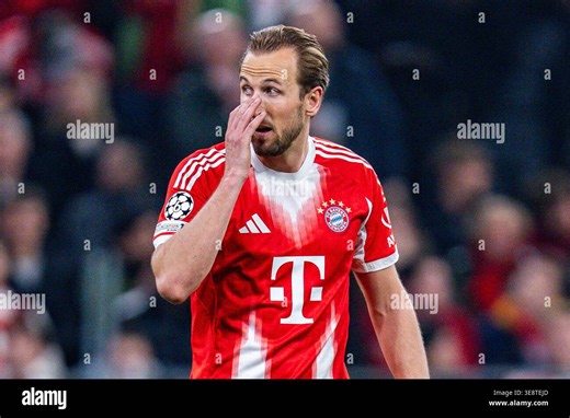 April 15, 2026, FC FC Bayern Munich vs. Real Madrid, UEFA Champions League, Quarterfinals Second Leg Harry Kane (FC FC Bayern Munich, #9) Regulations prohibit any use of photographs as image sequences and or quasi video Stock Photo - Alamy