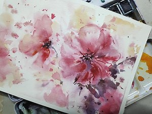 Fantasy Watercolor Flowers Made EASY!