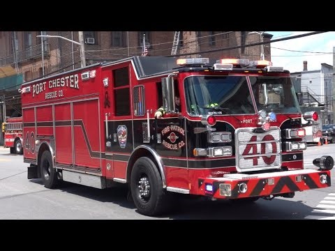 Port Chester Volunteer Fire Department Rescue 40 & *NEW* Engine 64 Responding