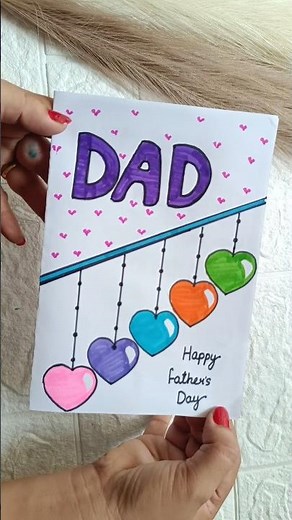 DIY Fathers Day Card 🌷#fathersdaycraft #father #fathersday #fathersdaycard #diy #craft #viralvideo