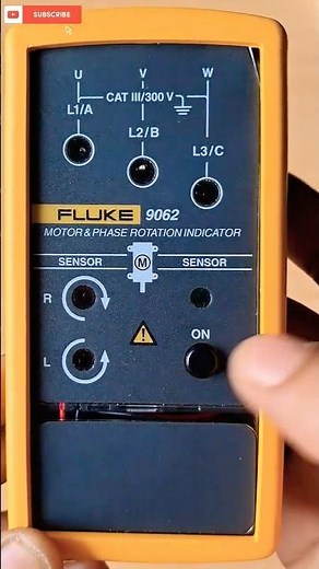 fluke 9062 Motor & phase rotation indicator, a instrument for professionals