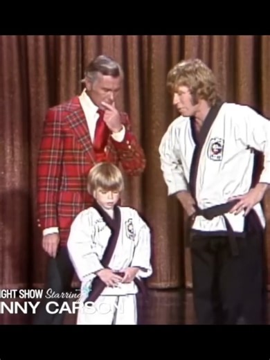Chuck Norris & 5 Year Old Phillip Paley Teach Johnny Karate 😂😂😂 Carson Tonight Show #johnnycarson #comedy #comedian #talkshow | The Tonight Show Starring 2024