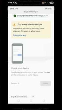 Too Many Failed Gmail Attempts? Fix it in 24 Hours or Less! #shorts #gmail #trandingshorts