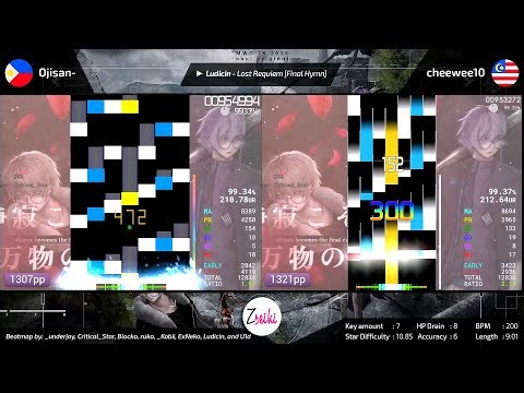 Ojisan- VS cheewee10 | Ludicin - Lost Requiem [Final Hymn] - osu!mania