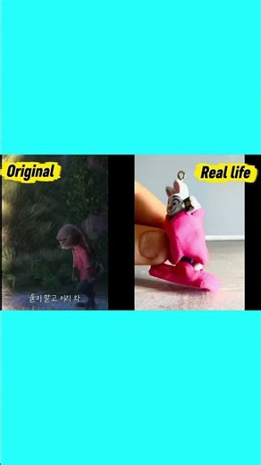 Zootopia In Real Life! Judy & Nick Clay Scene Original Vs Real Life zootopia #reallife #clay