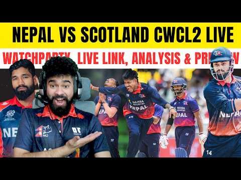 NEPAL VS SCOTLAND CWC L2 ODI MATCH LIVE PREVIEW & PLAYING 11