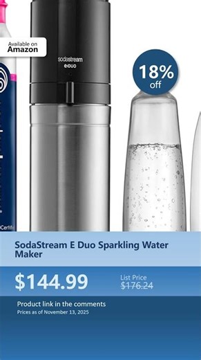 SodaStream E Duo Sparkling Water Maker